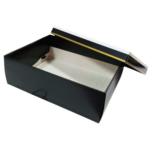 Caja Para Regalo Blanco - Negro - Imagen 3