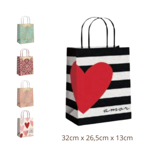 Bolsa De Papel Para Regalo Grande Con Diseño