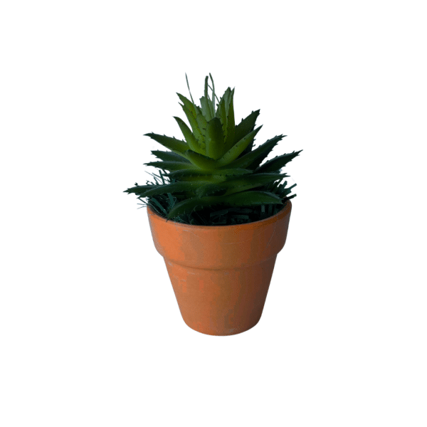Maceta De 6cm De Diámetro Con Planta Artificial